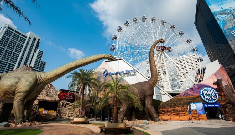 منتزه كوكب الديناصور الترفيهي احد الاماكن السياحية في بانكوك للاطفال

